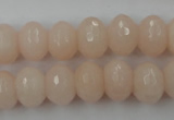 CCN916 15.5 inches 10*14mm faceted rondelle candy jade beads