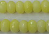 CCN919 15.5 inches 10*14mm faceted rondelle candy jade beads