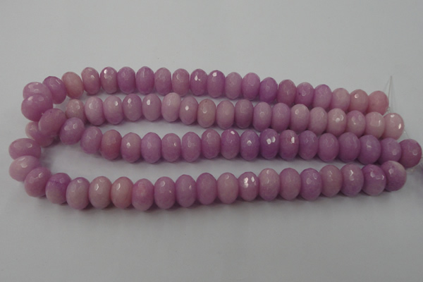 CCN920 15.5 inches 10*14mm faceted rondelle candy jade beads