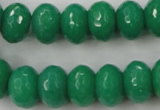 CCN924 15.5 inches 10*14mm faceted rondelle candy jade beads