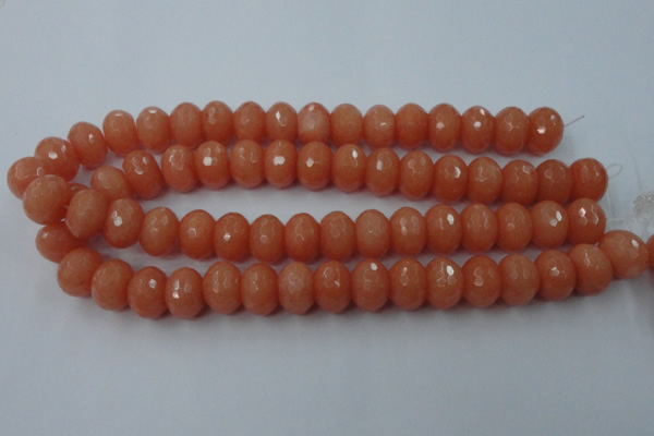 CCN930 15.5 inches 12*16mm faceted rondelle candy jade beads