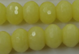 CCN932 15.5 inches 12*16mm faceted rondelle candy jade beads