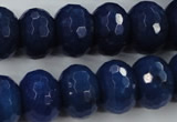 CCN940 15.5 inches 12*16mm faceted rondelle candy jade beads