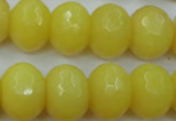 CCN948 15.5 inches 14*18mm faceted rondelle candy jade beads