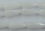 CCN973 15.5 inches 9*22mm faceted teardrop candy jade beads