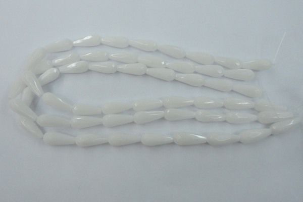 CCN973 15.5 inches 9*22mm faceted teardrop candy jade beads