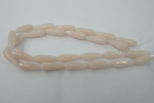 CCN981 15.5 inches 10*30mm faceted teardrop candy jade beads