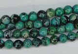 CCO141 15.5 inches 6mm round dyed natural chrysotine beads