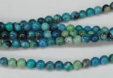 CCO160 15.5 inches 4mm round dyed natural chrysotine beads