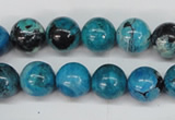 CCO164 15.5 inches 12mm round dyed natural chrysotine beads