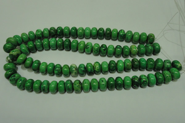 CCO313 15.5 inches 10*14mm rondelle dyed chrysotine beads wholesale