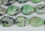 CCO39 15.5 inches 13*18mm flat teardrop natural chrysotine beads