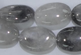 CCQ148 15.5 inches 18*25mm oval cloudy quartz beads wholesale