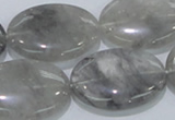 CCQ149 15.5 inches 22*30mm oval cloudy quartz beads wholesale