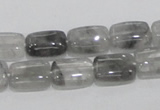 CCQ175 15.5 inches 10*14mm rectangle cloudy quartz beads wholesale