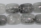 CCQ176 15.5 inches 13*18mm rectangle cloudy quartz beads wholesale