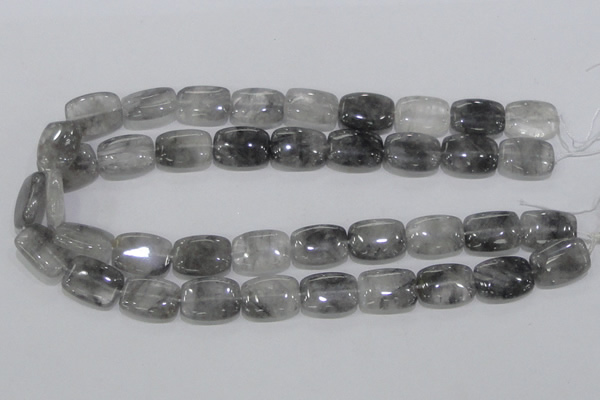 CCQ177 15.5 inches 15*20mm rectangle cloudy quartz beads wholesale