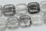 CCQ195 15.5 inches 15*15mm square cloudy quartz beads wholesale