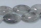 CCQ222 15.5 inches 15*25mm horse eye cloudy quartz beads wholesale