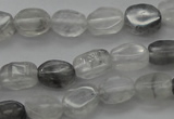 CCQ242 15.5 inches 4*6mm oval cloudy quartz beads wholesale