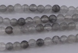 CCQ281 15.5 inches 4mm round cloudy quartz beads wholesale