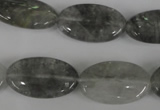 CCQ389 15.5 inches 15*25mm oval cloudy quartz beads wholesale