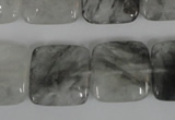 CCQ411 15.5 inches 18*18mm square cloudy quartz beads wholesale