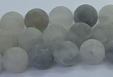 CCQ562 15.5 inches 8mm round matte cloudy quartz beads wholesale