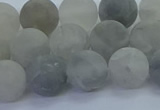 CCQ563 15.5 inches 10mm round matte cloudy quartz beads wholesale