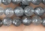 CCQ581 15.5 inches 6mm faceted round cloudy quartz beads wholesale