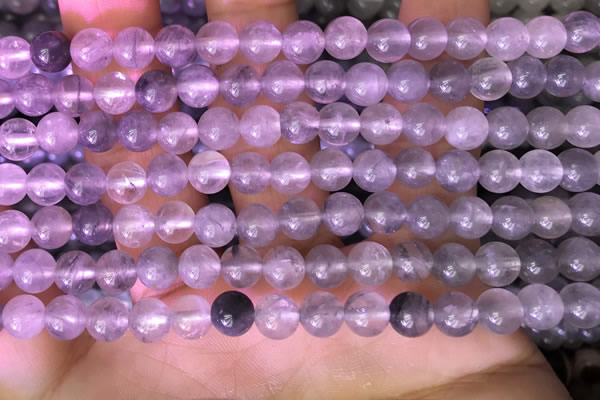 CCQ588 15.5 inches 4mm round cloudy quartz beads wholesale