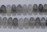 CCQ68 15.5 inches 6*10mm rondelle cloudy quartz beads wholesale