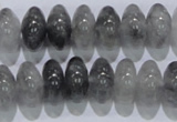 CCQ70 15.5 inches 8*14mm rondelle cloudy quartz beads wholesale