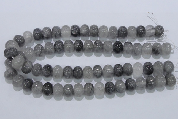 CCQ71 15.5 inches 12*16mm rondelle cloudy quartz beads wholesale