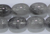 CCQ83 15.5 inches 15*20mm rice cloudy quartz beads wholesale