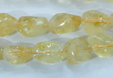 CCR101 15.5 inches 8-14mm natural citrine gemstone nugget beads