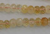 CCR162 15.5 inches 7*10mm faceted rondelle natural citrine beads