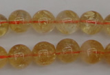 CCR167 15.5 inches 10mm round natural citrine beads wholesale