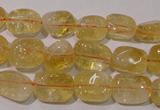 CCR218 15.5 inches 9*13mm nuggets natural citrine gemstone beads