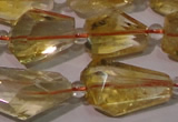 CCR222 15.5 inches 10*14mm – 12*16mm faceted nuggets natural citrine beads