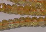 CCR225 15.5 inches 4*6mm faceted rondelle natural citrine beads