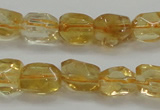 CCR235 15.5 inches 7*9mm nuggets natural citrine gemstone beads