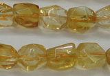 CCR236 15.5 inches 9*12mm nuggets natural citrine gemstone beads