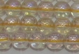 CCR301 15.5 inches 6mm round AB-color natural citrine beads