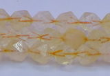 CCR311 15.5 inches 6mm faceted nuggets citrine gemstone beads