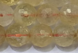 CCR342 15.5 inches 10mmm faceted round citrine beads wholesale