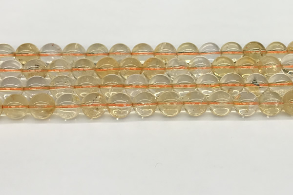 CCR347 15.5 inches 10mm round natural citrine beads wholesale