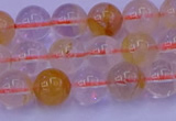 CCR362 15.5 inches 8mm round citrine beads wholesale