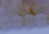 CCR373 15.5 inches 10mm round matte citrine beads wholesale