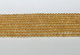 CCR377 15.5 inches 4.5-5mm round citrine gemstone beads wholesale